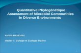 Kahina RAMDANI Master I : Biologie et Ecologie Marine Quantitative Phylogénétique Assessment of Microbiol Communities in Diverse Environments