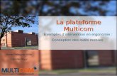 La plateforme Multicom Exemples dintervention en ergonomie : Conception des outils mobiles Anne Pellegrin-Mille Camille Roux.