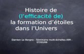 Histoire de (lefficacité de) la formation détoiles dans lUnivers Damien Le Borgne - Séminaire multi-échelles AIM - 07/03/06.