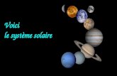Voici le système solaire. Le système solaire (Pluton) Mars Jupiter Saturne Uranus Neptune Mercure Terre Vénus.