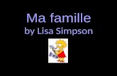 Ma famille by Lisa Simpson. Cest ma famille. Ma famille