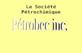 La Société Pétrochimique. Historique La Société Pétrochimique Pétrobec a commencé ses activités en novembre 1986 Elle est devenue publique le 8 avril.