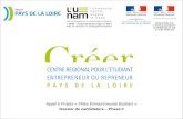 CRÉER* en Pays de la Loire Appel à Projets « Pôles Entrepreneuriat Etudiant » Dossier de candidature – Phase II L'UNAM - L'Université Nantes Angers Le.