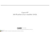 INF3500 : Conception et implémentation de systèmes numériques  Pierre Langlois Cours #7 Vérification.