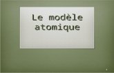 Le modèle atomique 1. Les points essentiels Le spectre de lhydrogène (section 9.4) Lévolution du modèle atomique (section 9.5) Le modèle de Thomson Le.