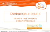 Démocratie locale Portrait des conseils départementaux Mandat 2012-2015 Collection Vie associative Montage n°1 – 1 ère édition – février 2013 - service.