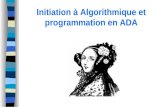 Initiation à Algorithmique et programmation en ADA.
