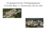 Engagements Pédagogiques Chimie Bac 1 Sciences de la Vie.