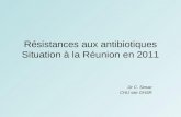 Résistances aux antibiotiques Situation à la Réunion en 2011 Dr C. Simac CHU site GHSR.