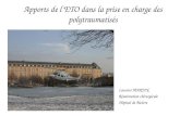 Apports de lETO dans la prise en charge des polytraumatisés Laurent MARTIN Réanimation chirurgicale Hôpital de Bicêtre.