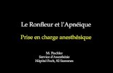 Le Ronfleur et l'Apnéique Prise en charge anesthésique M. Fischler Service d'Anesthésie Hôpital Foch, 92 Suresnes.