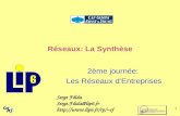 1 Réseaux: La Synthèse 2ème journée: Les Réseaux dEntreprises Serge Fdida Serge.Fdida@lip6.fr sf.