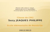 Mission LVR créole 1 er degré FABLES,RECITS ET PROVERBES Circonscription de Fort de France 1 Classe de CM2 Suzy JEAQUES PHILIPPE Ecole élémentaite de Renéville.