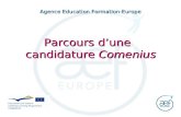 Agence Education Formation-Europe Parcours dune candidature Comenius.