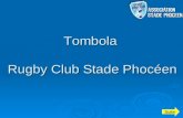 Tombola Rugby Club Stade Phocéen Suite. Lot n° 1 - Sponsor sur le dos des maillots des 2 équipes Seniors ( Env. 30 x 15 cm ) - Affichage Panneaux (