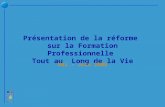 Présentation de la réforme sur la Formation Professionnelle Tout au Long de la Vie Mai – Juin 2008.