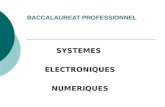 BACCALAUREAT PROFESSIONNEL SYSTEMES ELECTRONIQUES NUMERIQUES.