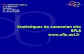 Statistiques de connexion site SFLS  AEI, web health agency 4, rue Saint Saens 75015 Paris Tél : 01.45.79.03.04 Fax : 01.45.79.07.80.