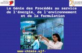 Www-chimie.ujf-grenoble.fr/IUP Le Génie des Procédés au service de l'énergie, de l'environnement et de la formulation.