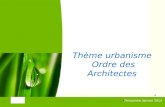 1 Rencontre Janvier 2014 Commissariat Général au Développement durable Thème urbanisme Ordre des Architectes.