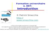 Formation universitaire à.NET: Introduction Formation universitaire à.NET: Introduction © Patrick Smacchia  © Patrick Smacchia/Microsoft.