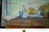 Dominique HENRIET Natures mortes Gin et Oranges (1994) Huile sur toile (30X45) Gin et Oranges (1994)
