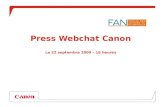 Press Webchat Canon Le 22 septembre 2009 – 16 heures.