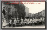 Au mois une fois par an, chaque village organisait une grande fête pour tous les habitants. Ici à Sauxillanges, dans le Puy-de-Dôme, en 1901.