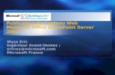 Présentation de la gestion de contenu Web SharePoint Server 2007 Organisation logique du contenu Sécurité, Topologie et Déploiement Migration de sites.