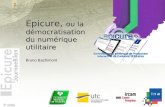 2006 1 Epicure, ou la démocratisation du numérique utilitaire Bruno Bachimont.