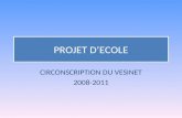 PROJET DECOLE CIRCONSCRIPTION DU VESINET 2008-2011.
