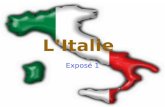 L’Italie Exposé 1. La péninsule italienne •A°) Présentation du territoire Italie.