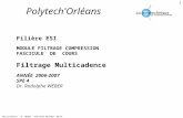 Multicadence - R. WEBER - POLYTECH'ORLEANS -06/07 1 Polytech'Orléans Filière ESI MODULE FILTRAGE COMPRESSION FASCICULE DE COURS Filtrage Multicadence ANNÉE.