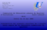 Commission de Rénovation urbaine du Quartier d’Initiatives Saint-Léonard – Nord Séance du 16 mai 2006 Présentation des premiers résultats de l’enquête.