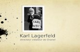 Karl Lagerfeld directeur créateur de Chanel. Une petite histoire Il est né 10 de Septembre 1933 dans Hamburg, Germany. Il est arrivé à Chanel en 1980.