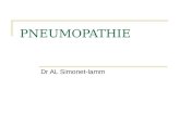 PNEUMOPATHIE Dr AL Simonet-lamm. définition « Pneumo » poumon + « pathos » pathologie Inflammation du parenchyme pulmonaire avec remplissage pulmonaire.