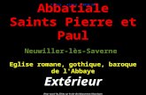 Alsace, Neuwiller-les-Saverne, Extérieur de l'église abbatiale Saints-Pierre-et-Paul