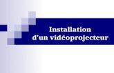 Installation d’un vidéoprojecteur. 1) Matériel Un ordinateur portable (ou fixe) (+ le câble d’alimentation électrique). Un vidéoprojecteur (+ les câbles.