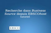 Recherche dans Business Source depuis EBSCOhost tutoriel.