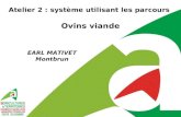 Atelier 2 : système utilisant les parcours Ovins viande EARL MATIVET Montbrun.