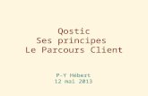 Qostic Ses principes Le Parcours Client P-Y Hébert 12 mai 2013.