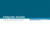 Intégrale double Elaboré par M. NUTH Sothan. I- Notion de l’intégrale double 1. Calculer l’aire d’un trapèze curviligne : ∆x i f(x i ) ab0x y.
