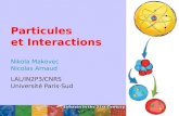 Particules et Interactions Nikola Makovec Nicolas Arnaud LAL/IN2P3/CNRS Université Paris-Sud