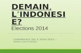 DEMAIN, L’INDONESI E? DEMAIN, L’INDONESI E? Elections 2014 CONFÉRENCE DU 3 JUIN 2014 – ANNA COUTURIER.