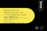 Recherche et exploitation de l’information pour son mémoire Master gestion et conservation de la biodiversité 10/10/2013 herve.lemen@univ-brest.fr.