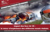 Impact des feux de VE : le retour d’expérience des différents essais réalisés Amandine LECOCQ (INERIS), Stephan LEPOURIEL (DGSCGC), Claire PETIT BOULANGER.
