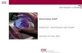 1 Overview SAP Module SD : Administration des Ventes Vendredi 16 mars 2001.