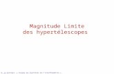 Magnitude Limite des hypertélescopes H. Le Coroller, « Journée aux frontières de l’interférométrie », LAGRANGE, Obs. Nice 26 Oct. 2012.