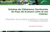 Schéma de COhérence Territoriale du Pays de la Jeune Loire et ses rivières Présentation des principales orientations du Document d ’Orientations Générales.