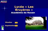 Lycée « Les Bruyères » Académie de Rouen Situation Organisation.